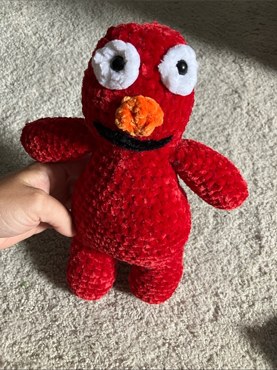 Handmade Other - Elmo Scary Pyscho Crochet Halloween 10 inch